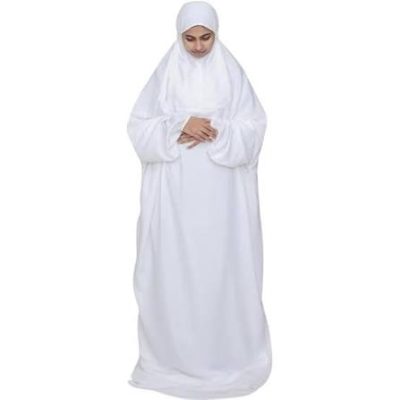 ⭐ হজ ও উমরাহ স্পেশাল সাদা বোরকা – প্রিমিয়াম কোয়ালিটি